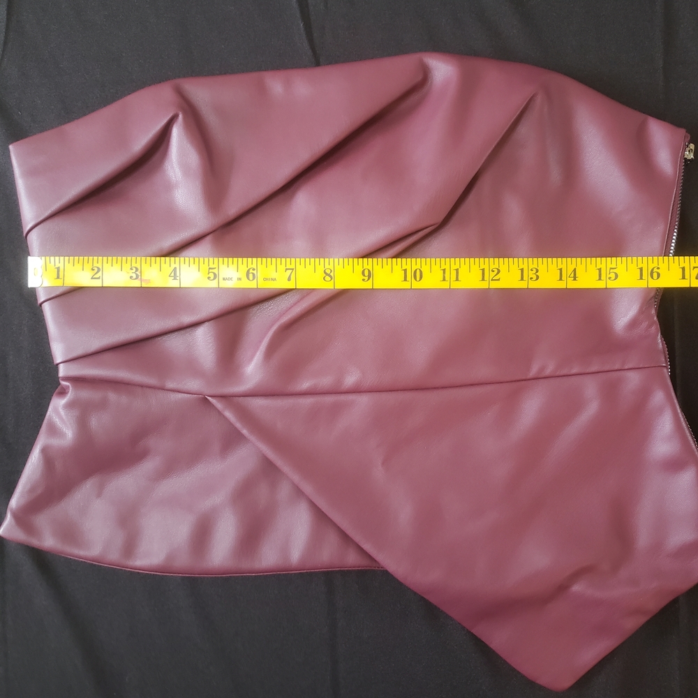 Faux Leather Bustier - Picture 4 of 6